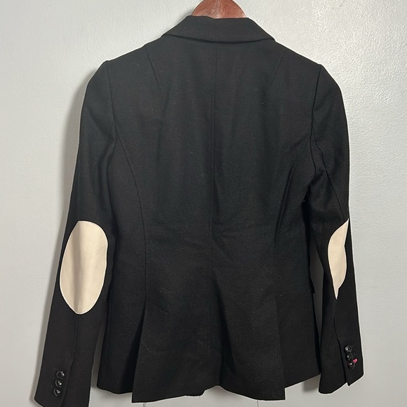 Banana Republic Hac-king Jacket Blazer Black size 0 wool polyester mix- EUC - Picture 14 of 15